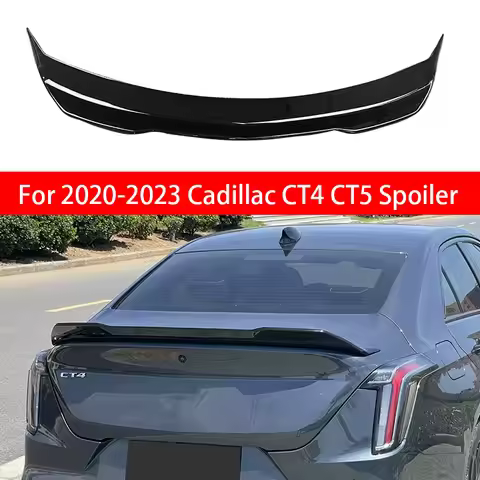 For 2020-2023 Cadillac CT4 CT5 Rear Wing Modified V Version Rear Cover Spoiler Blackwing Black Wing 