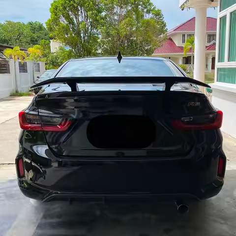 For GN5 Honda City Sedan 2020-2025 GT Spoiler Wing Accessories ABS Plastic CAR Trunk Rear Tail Lip B