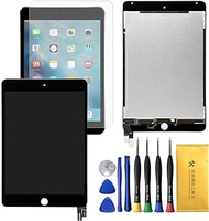 AOHCKAY LCD Display Screen Replacement for iPad Mini 4 A1538 A1550 Digitizer Assembly with Tempered Glass and Tools Kit (Black)