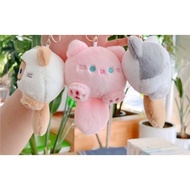 GANTUNGAN Fluffy cat doll keychain with cute sound, cute cat keychain with sound, cat keychain, cat 