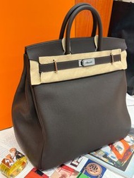 👏門市現貨～🐎Hermes Birkin HAC 40 烏木色銀 togo K stamp