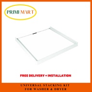 Universal Stacking Kit (With &amp; W/O Sliding Shelf) for Washer &amp; Dryer - With Delivery and Installation (Sliver in Color)