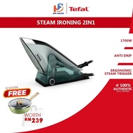 Tefal Seterika Wap + Kuali Serbaguna - Duo Power 2 in 1 Iron & Steam JF4033G0 + Tefal One-Pick-Pot-P