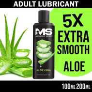 [ 5X SMOOTH ] MS Aloe Vera & Basic Smooth Adult Personal Water Based Lubricant Pelincir Condom 2 in 