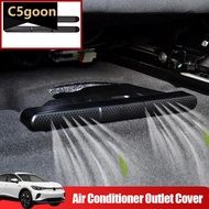 C5GOON 2Pcs Car Seat Bottom Air Vent Anti-blocking Under Seat Air Outlet Cover Dust Accessories for 
