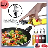 1Pcs Oil Bottle Stopper Lock Plug Seal Leak-proof Food Grade Rubber Nozzle Sprayer Liquor Dispenser Wine Pourer 油瓶导嘴