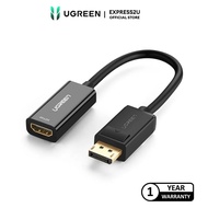 UGREEN DP TO HDMI FEMALE CONVERTER 1080P@60HZ (BLACK)