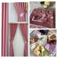 GLOSSY BLACKOUT CURTAINS 6 PREMIUM WAVES DOOR WINDOW CURTAINS
