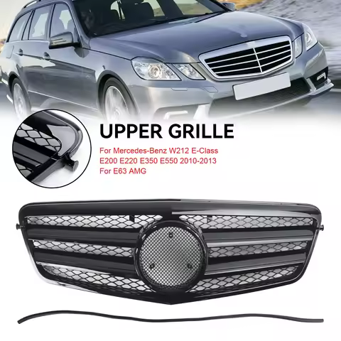 Artudatech Front Bumper Grille Grill Fit Mercedes Benz E Class W212 E350 E550 2010-2013