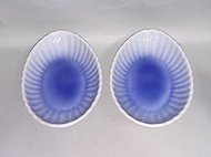 Arita Ware, Blue Bokashi Chrysanthemum Multi-purpose Plate, Outlet