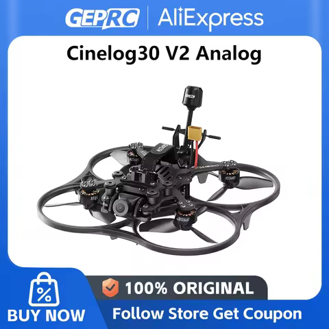 GEPRC Cinelog30 V2 Analog FPV TAKER F722 45A AIO FC 1404 3850KV Motors Fly Light FPV Racing Drone RC