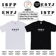 [Dewasa/Kanak-kanak] Baju Mbti Personality ISFJ ESFJ ISTJ ISFP ESTJ ESFP ENFP ISTP INFP T-shirt Cust