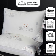 Newest 2025 imported 100% real feather pillow core, light but soft feather pillow