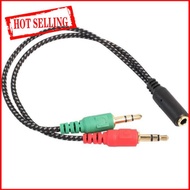 3.5mm Stereo Audio Y Splitter 1 Jack Female to 2 Male Headphone Adapter Stereo Audio Cables