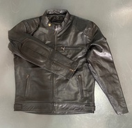 R66 PERFORATED LEATHER JACKET BLACK SIZE M