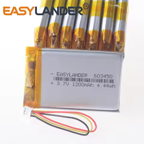 Silicone Wires 603450 3.7V 1200mAh Rechargeable li Polymer Li-ion Battery For Logitech G900 SP603450