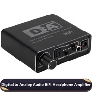 Digital To Analog Audio Converter HIFI DAC Amp Decoder 3.5mm AUX RCA Amplifier Adapter Toslink Optical Coaxial Output DAC 24bit