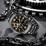[DISKON] BEST SELLER!! JAM TANGAN PRIA MOTIF CARBON - D-ZINER D-8306 ORIGINAL WATER RESISTANT
