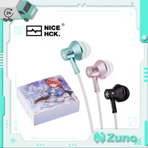 【Zuno Choice】NICEHCK StringSnow Wired Earphone 10mm Large Dynamic Driver 3.5mm/Type-C Plug HiFi Wire