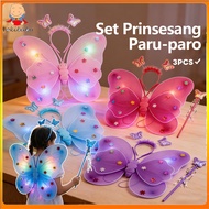 Rokibaby Fairy Wings Costume Set Fairy Costume Set Costume Party Kids Girls Butterfly Wings