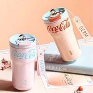 GERM可口可樂保溫杯女大容量高顏值便攜咖啡杯吸管水杯子