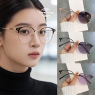 Unisex 2-In-1 Photochromic Anti-Radiation Glasses Fashion Glasses/