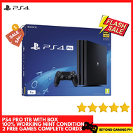 PS4 PRO 1TB Console PlayStation 4 Pro PlayStation Complete Set MegaPack Bundle with 1x DualShock 4, 2x Free Game Mint Condition COD Nationwide