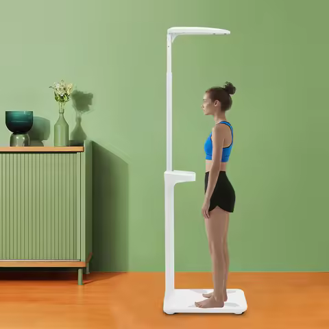 Body Fat Scale, Smart Weight Scale W/ Ultrasonic Height Measurement, 11-440lbs 31.5-76.77in Range, B