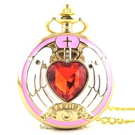 Xiaoying The Clow Muzhiben Yingmei Girl Gem Epoxy Large Pocket Watch Magic Card Girl Sakura Pocket Watch Wholesale