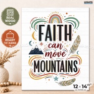 Bible Verse Wall Decor Wooden Hanging Sign Boho Rustic Home Decoration Inspirational Christian Frame