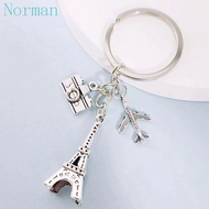 NORMAN 3D Eiffel Tower Keyring, Craft Jewelry Paris Tower Keychain, Key Ring Ins Trinket Cartoon Par