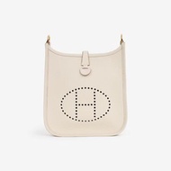 Hermes 奶昔白mini evelyne 16 craie全新