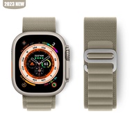 Original Alpine LoopสำหรับApple Watch Ultra 1/2 Band 49มม.45มม.41มม.44มม.40มม.42มม.38มม.สายกีฬาไนลอนสำหรับIWatch Series 9 8 7 SE2 SE 6 5 4 3 2 1