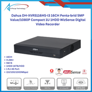 Dahua DH-XVR5116HS-I3 16CH Penta-brid 5MP Value/1080P Compact1U 1HDD WizSense Digital Video Recorder