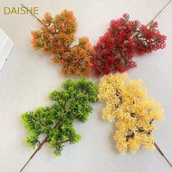 DAISHENB7NE Simulation Pine Branch, Plastic Green Artificial Pine Green Branch, Fake Plants Realisti