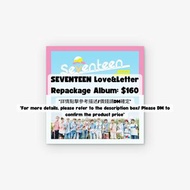 [ALBUM] 專輯代購服務 【*PRE ORDER* SEVENTEEN Love&Letter Repackage Album】#seventeen #very nice #carat