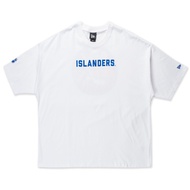 New Era เสื้อยืดแขนสั้นรุ่น New York Islanders Nhl Team Logo White Oversized Short Sleeve T-Shirt
