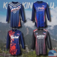 Lady Casual Fashion Sabahan T-Shirt Jersey Material Long Sleeve | Baju Jersi Sabahan Perempuan Lenga