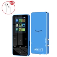 Blue No Memory Card New 1.8 Inch Metal Touch MP3 MP4 Music Player Bluetooth-Compatible 5.0 Fm Radio Video Play 8/32GB E-Book Hifi Player Walkman