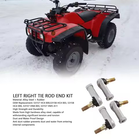 53158 HC4 000 Tie Rod End Kit 2 Sets Water Proof for ATV Replacement for FourTrax 200 250 300 350 40