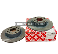 ( 100% FEBI GERMANY ) 5Q0615601D REAR BRAKE DISC ROTOR VW GOLF MK7 JETTA BEETLE CROSS TOURAN VOLKSWA