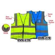 COLEX SAFETY VEST WITH ZIP BLUE VEST