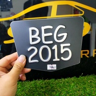 PLATE BESI MOTOR CODE G1 DESIGN