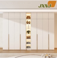 JXNJ Wardrobe 18mm Thick E0 Solid Plywood 2|3|4 Doors Wardrobe Ousong Board Storage Cabinet One Door