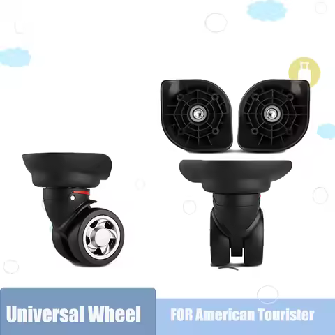 Durable W055 360 Rotation Spinner Wheels For Luggage Suitcase Trolley Bag Rubber Durable Quiet Glide
