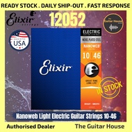 Elixir Strings 12052 Nanoweb Light Electric Guitar Strings Gauge 10-46 ( Elixir 12052 ) (Made In USA