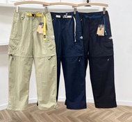 韓國預訂 3色選 the north face 刺繡logo 長褲 拼色户外機能 可拆卸成 短褲