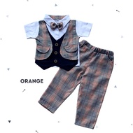[COD]setelan tuxedo jas anak fashion bayi laki2 1-3 TAHUNfashion KENNETH BILLY JOHN tuxedo set celan