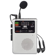OHM AudioComm Radio Cassette Recorder, AM/FM, with Cassette Tape Playback, Cassette Tape Recording, 