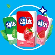 Yida 20 Pieces Boxed Sugar-Free Chewing Gum 54g with Fan Pocket Candy Strawberry Watermelon Mint Fla